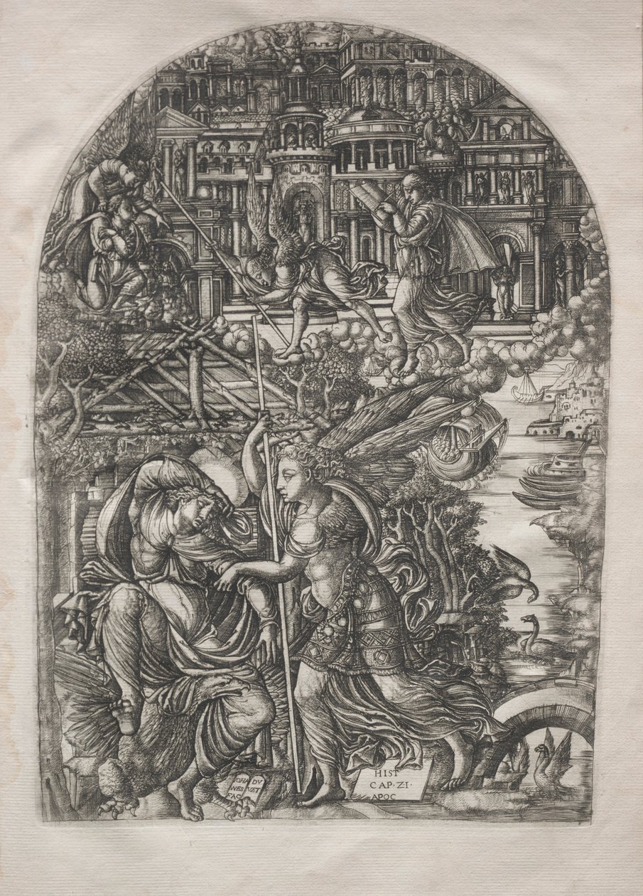 The Apocalypse: The Angel Shows St. John the New Jerusalem, 1546-1556. tekijältä Jean Duvet