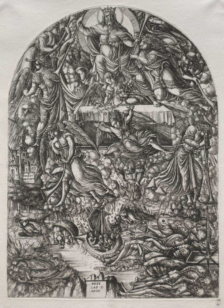Apokalypsi: Seitsemännen sinetin avaaminen, 1561. tekijältä Jean Duvet