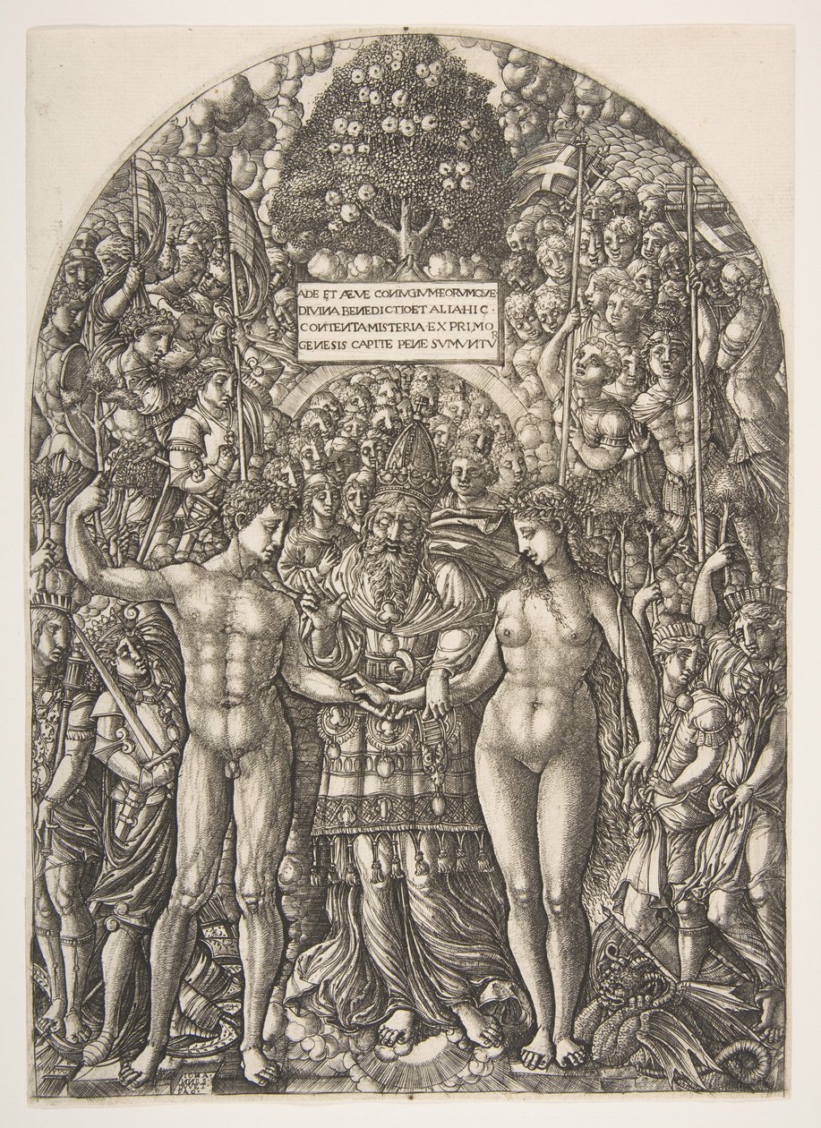 Aadamin ja Eevan häät, The Apocalypse, n. 1540-55. tekijältä Jean Duvet