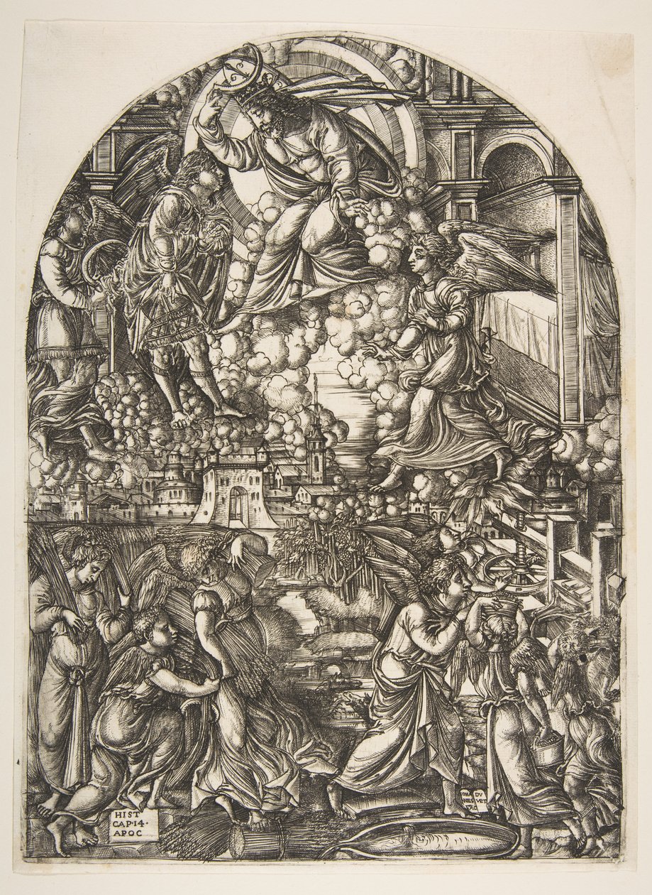 The Winepress of the Wrath of God, alkaen Apocalypse.n.d. tekijältä Jean Duvet