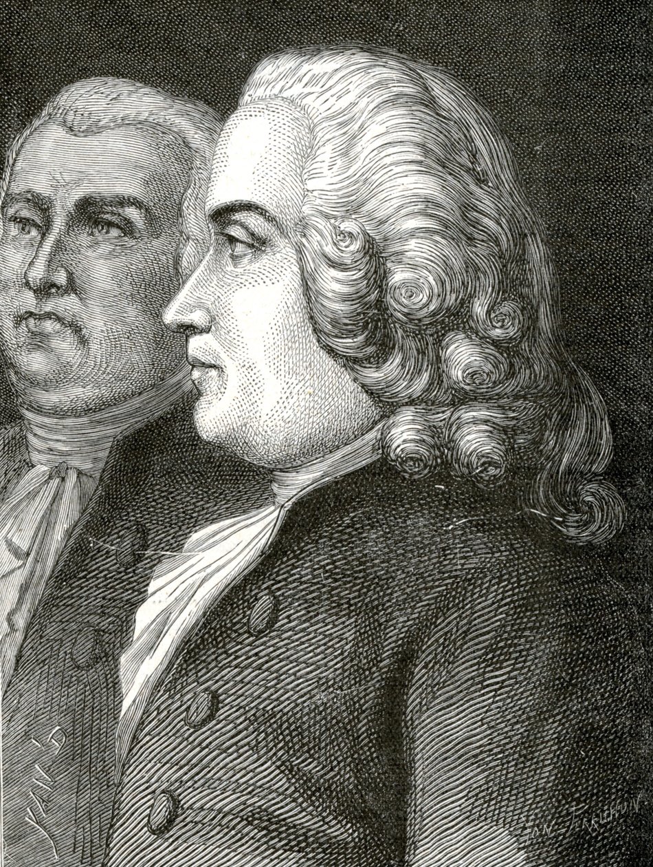 Ranskan vallankumous 1789-1799 Tronchet ja Malesherbes Guillaume Chretien de Lamoignon de Malesherbes tekijältä Jean Edouard (1824 99) Dargent