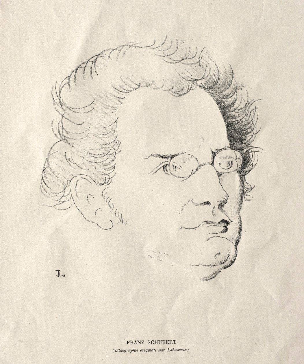 Franz Schubert tekijältä Jean Emile Laboureur