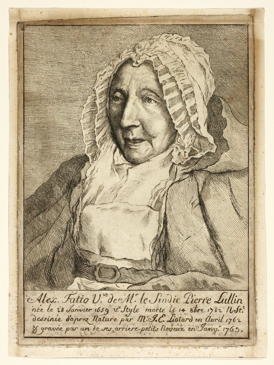 Rouva Pierre Lullin-Fatio tekijältä Jean Étienne Liotard