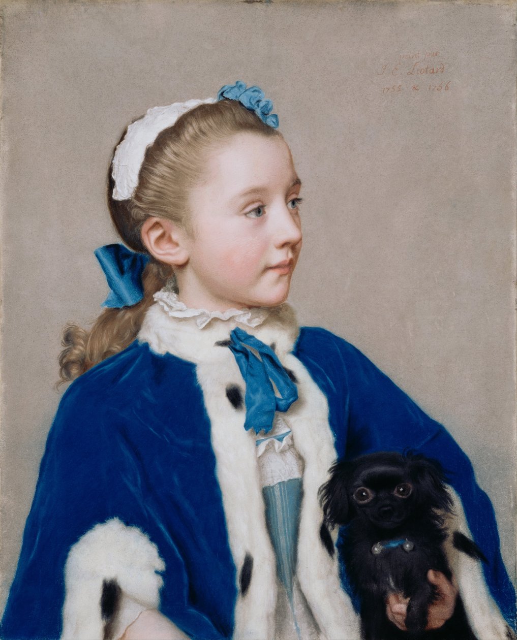 Maria Frederike van Reede-Athlone seitsemässä, 1755-1756 tekijältä Jean Étienne Liotard