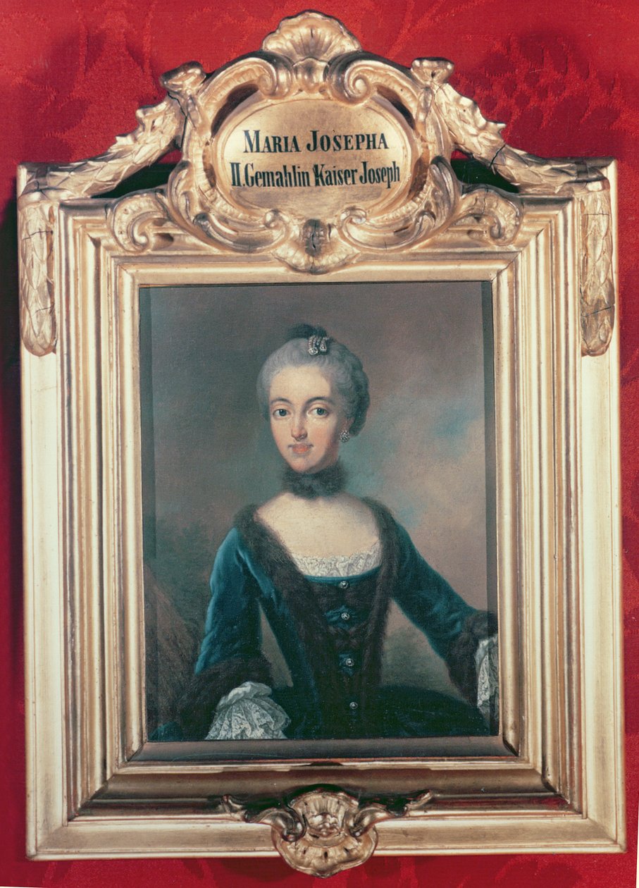 Maria Josepha Baijerista, Pyhän Rooman keisarin Joseph II:n (1741-90) toinen vaimo tekijältä Jean Étienne Liotard