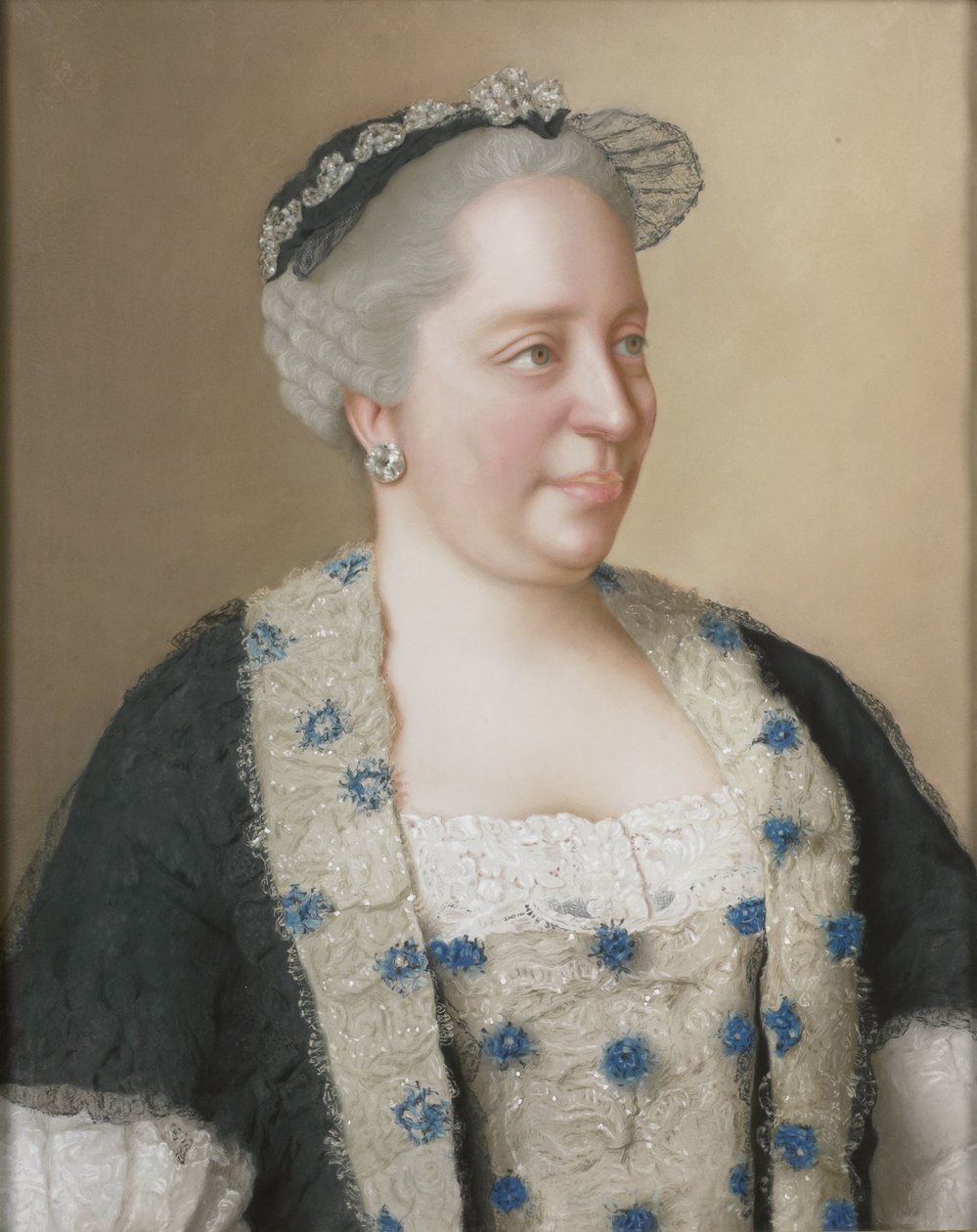 Maria Teresa Itävalta (1717-80), Itävallan arkkiherttuatar, Unkarin ja Böömin kuningatar, roomalais-saksalainen keisarinna tekijältä Jean Étienne Liotard