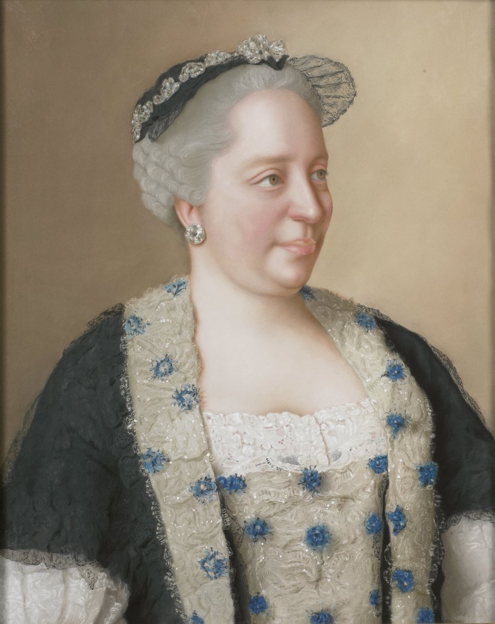 Itävallan keisarinna Maria Teresan (1717-1780) muotokuva tekijältä Jean Étienne Liotard