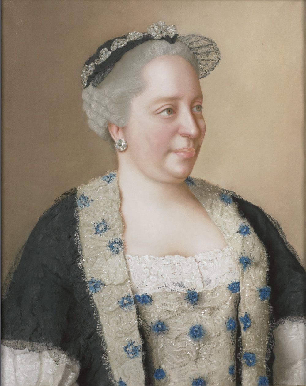 Itävallan keisarinna Maria Theresia 1717-1780, 1762 muotokuva tekijältä Jean Étienne Liotard