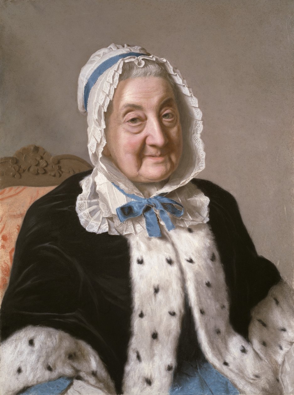 Marthe Marie Tronchinin muotokuva, 1758-61 tekijältä Jean Étienne Liotard