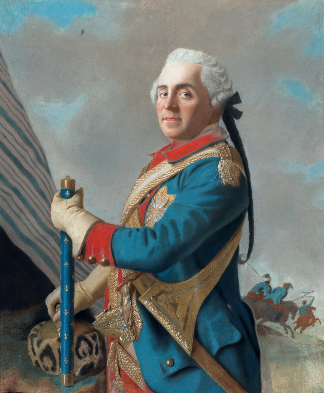 Maurice de Saxen muotokuva 16961750, Ranskan marsalkka, 1748 tekijältä Jean Étienne Liotard