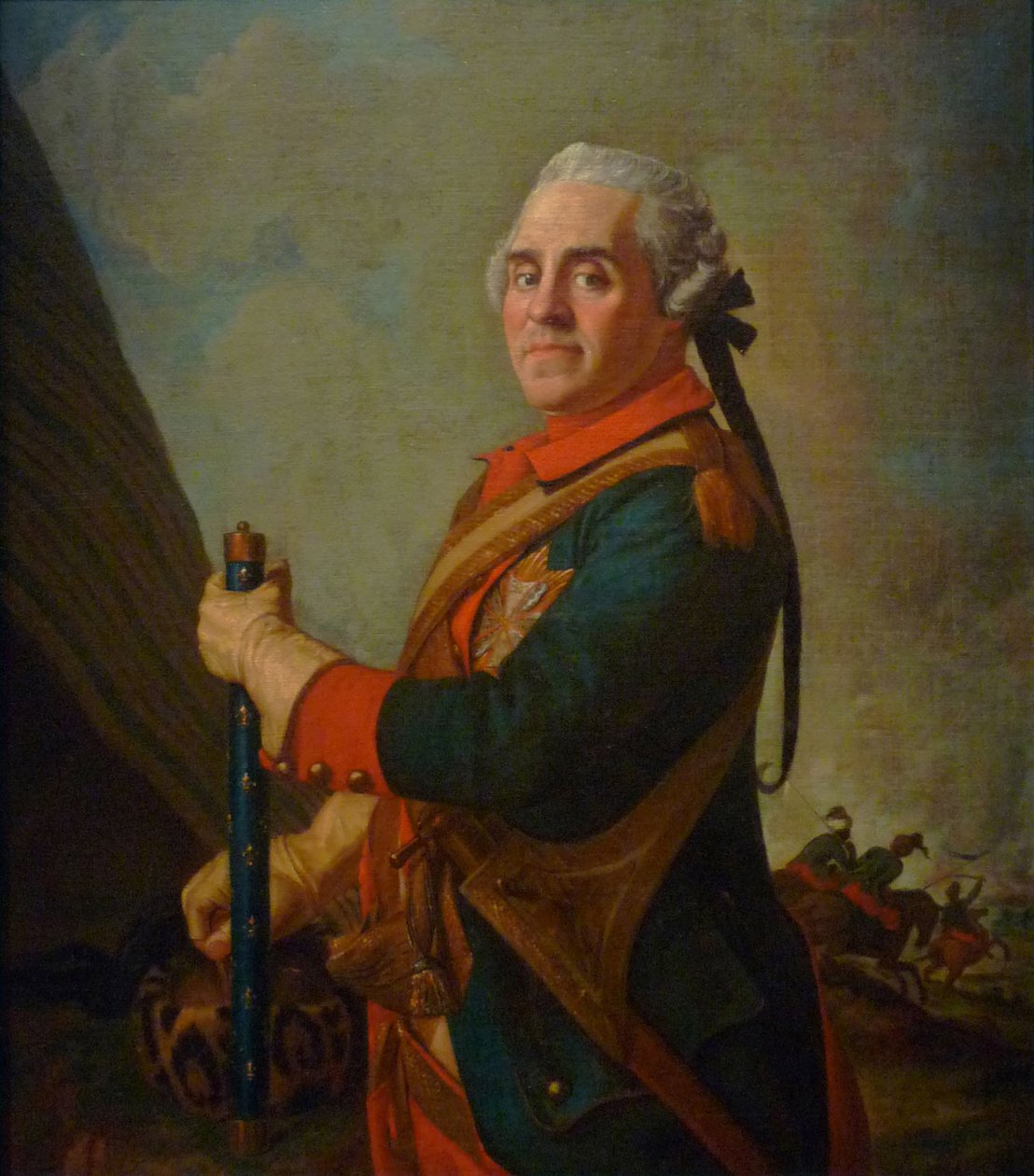 Maurice de Saxen muotokuva 16961750, Ranskan marsalkka, 1700-luku tekijältä Jean Étienne Liotard