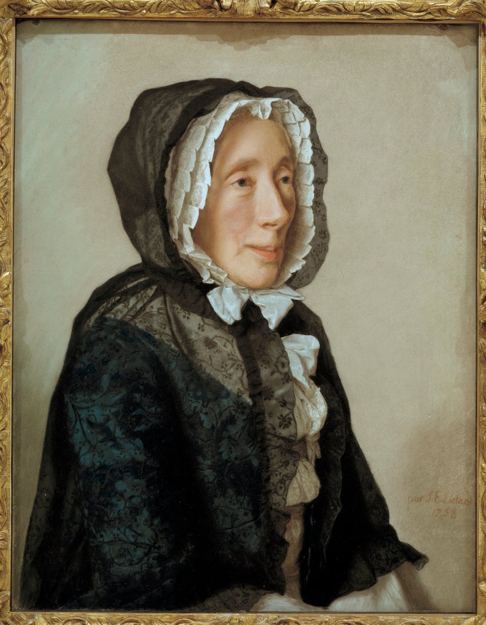 Rouva Tronchinin muotokuva. Jean Etienne Liotardin (1702-1789) maalaus Ec. Seuraa. tekijältä Jean Étienne Liotard