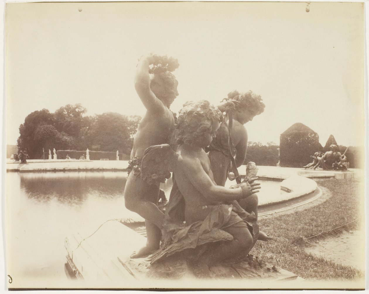 Versailles, vesipuutarha tekijältä Jean Eugène Auguste Atget