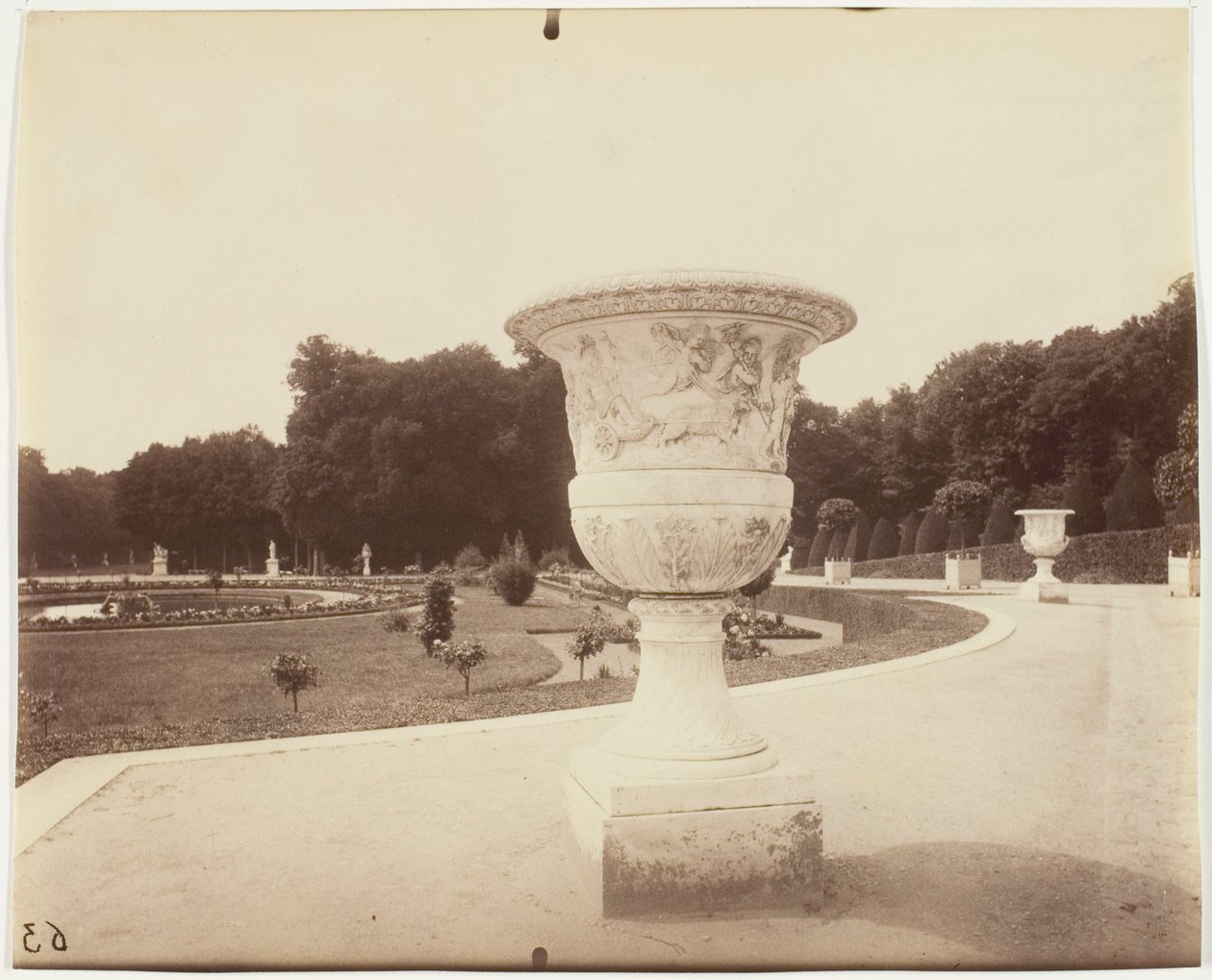 Versailles, Cornun maljakko tekijältä Jean Eugène Auguste Atget