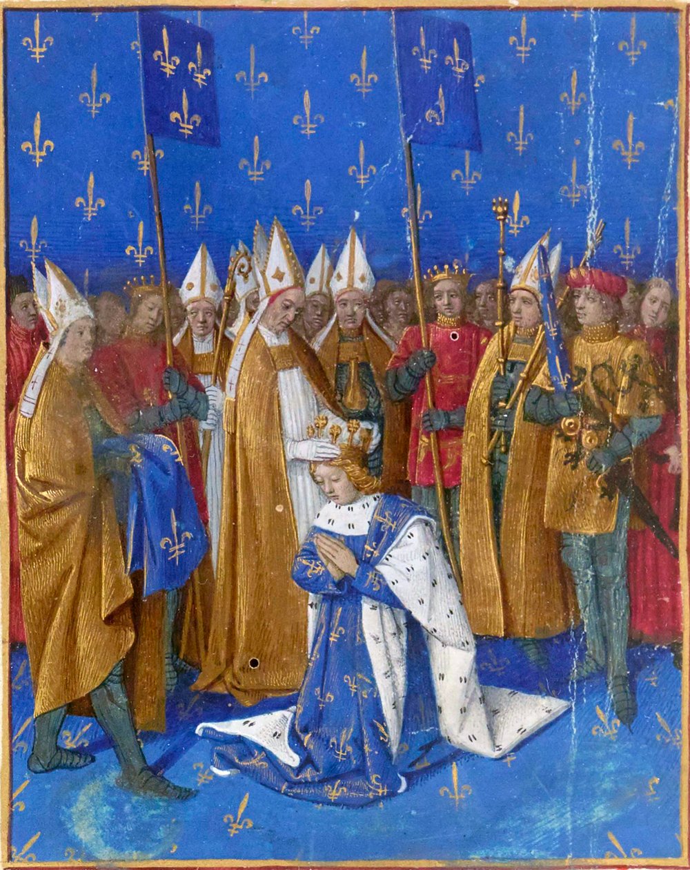 Kaarle VI rakastetun kruunajaiset tekijältä Jean Fouquet