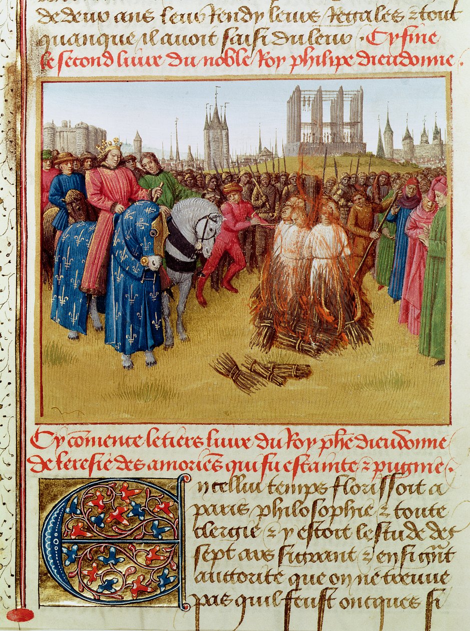 Fr 6465 f.236 Harhaoppisten rukous vuonna 1210 (katso myös 161701) tekijältä Jean Fouquet