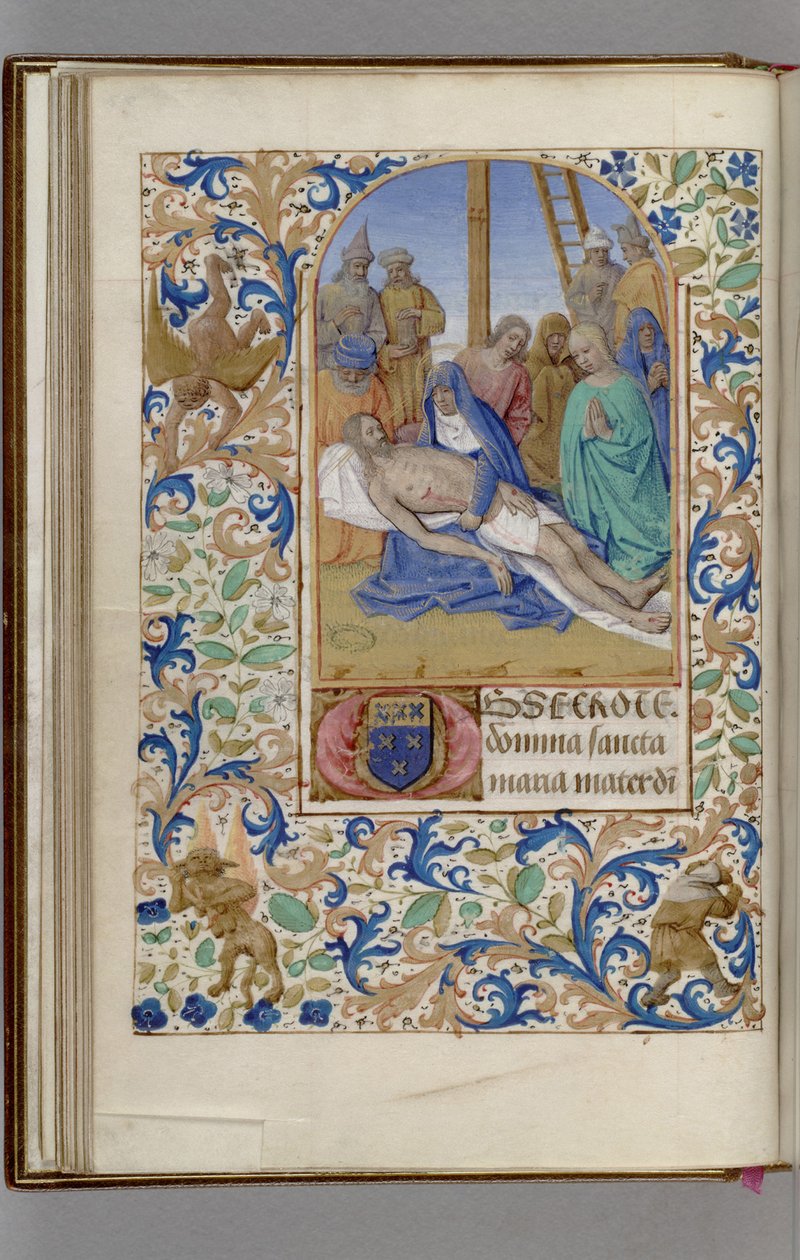 Pietà tuntikirja, 1450-1499 tekijältä Jean Fouquet