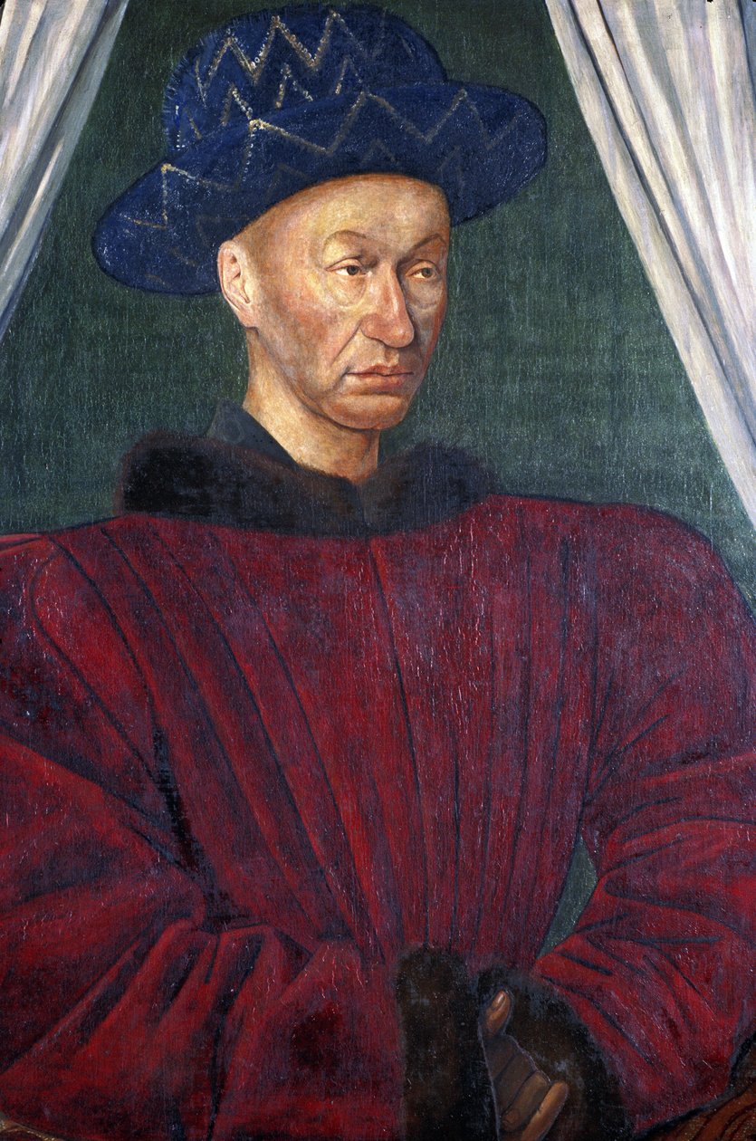 Kaarle VII:n muotokuva (maalaus) tekijältä Jean Fouquet
