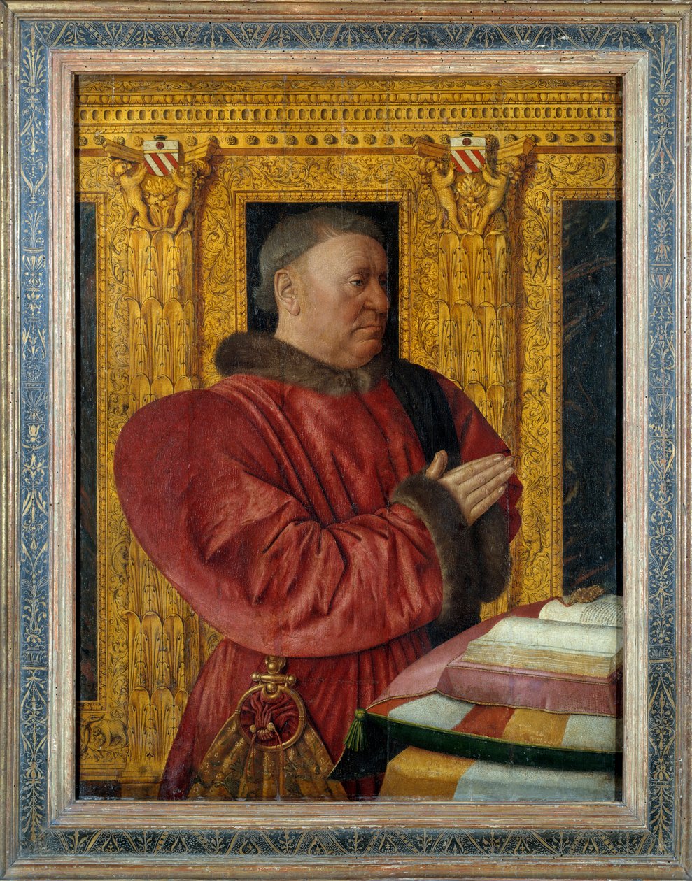 Muotokuva Guillaume Jouvenel des Ursinsista (1401-1472) Baron de Trainelista, Ranskan liittokanslerista Jean Fouquet