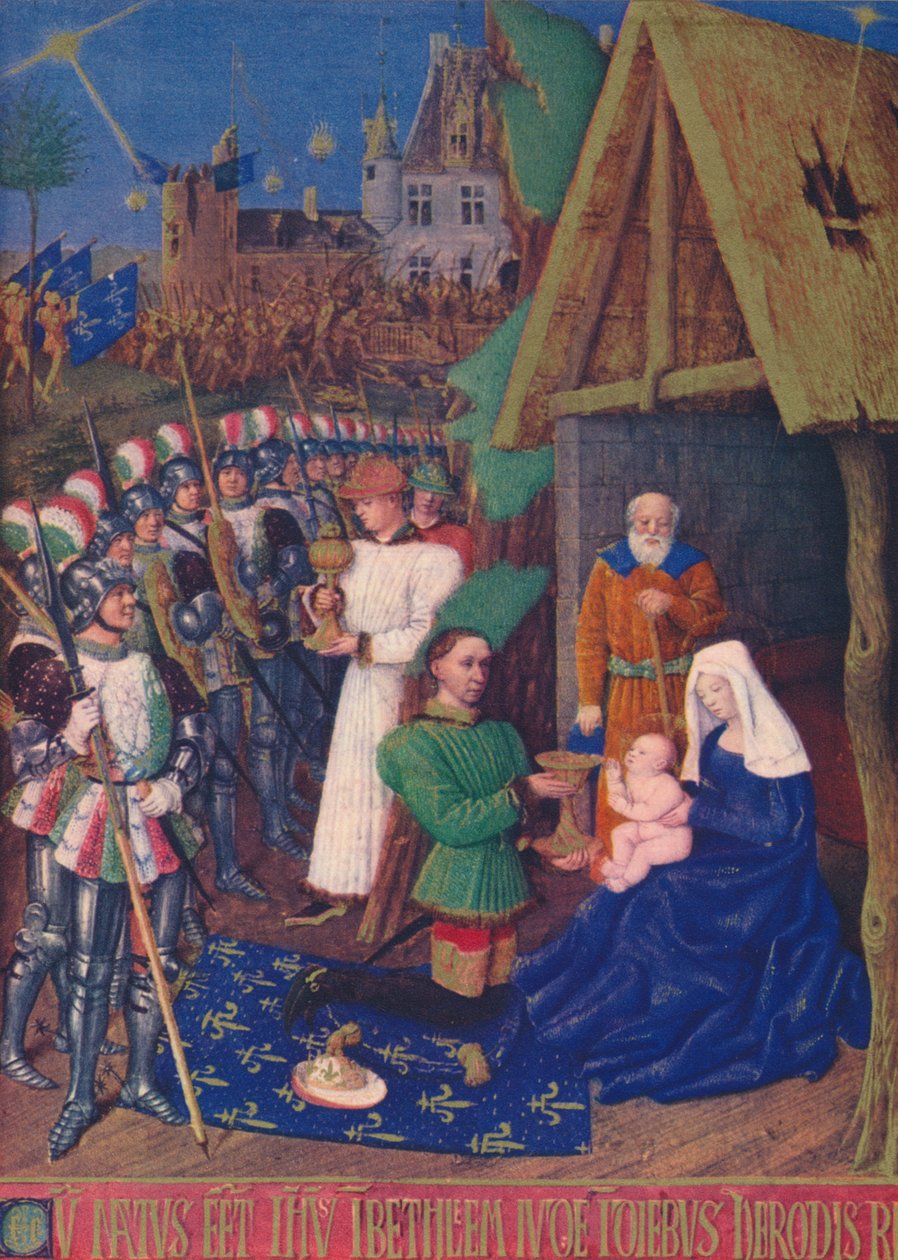 The Adoration of the Magi, c1455, 1939 tekijältä Jean Fouquet