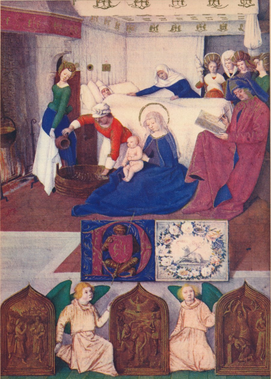 Pyhän Johannes Kastajan syntymä, c1455, 1939 tekijältä Jean Fouquet