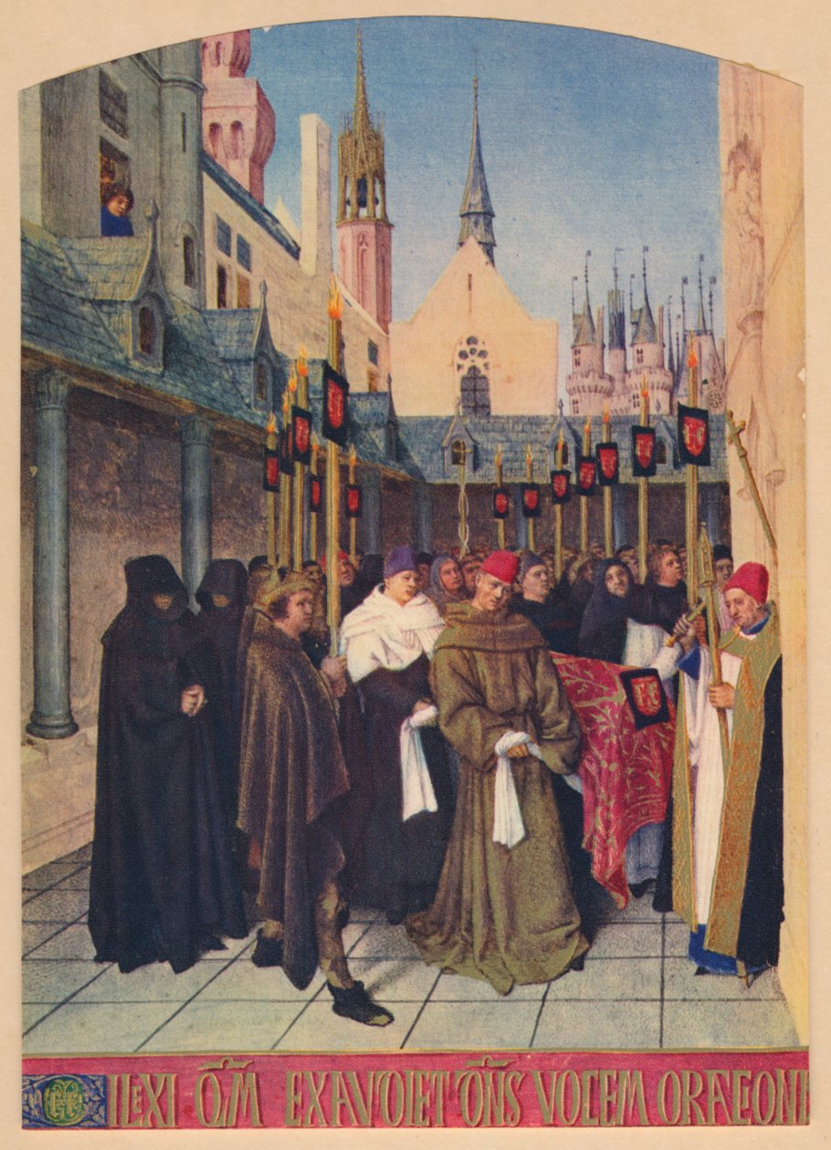 Etienne Chevalierin hautaus, c1455, 1939 tekijältä Jean Fouquet