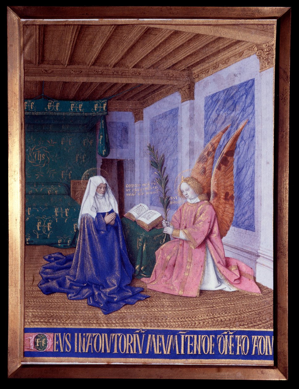 Neitsyen tunnit: Toisen ilmestyksen miniatyyri Jean Fouquet