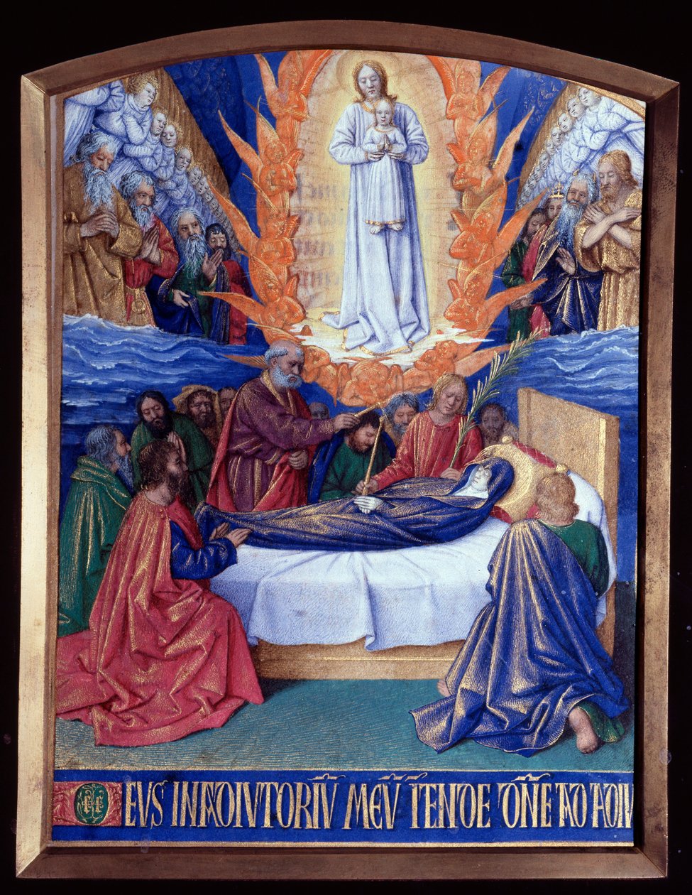 The Hours of the Virgin: the Death of the Virgin Miniature Jean Fouquet