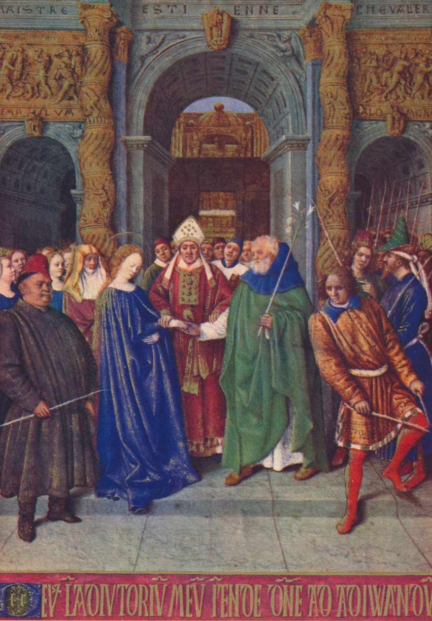 Neitsyen häät, c1455, 1939 tekijältä Jean Fouquet