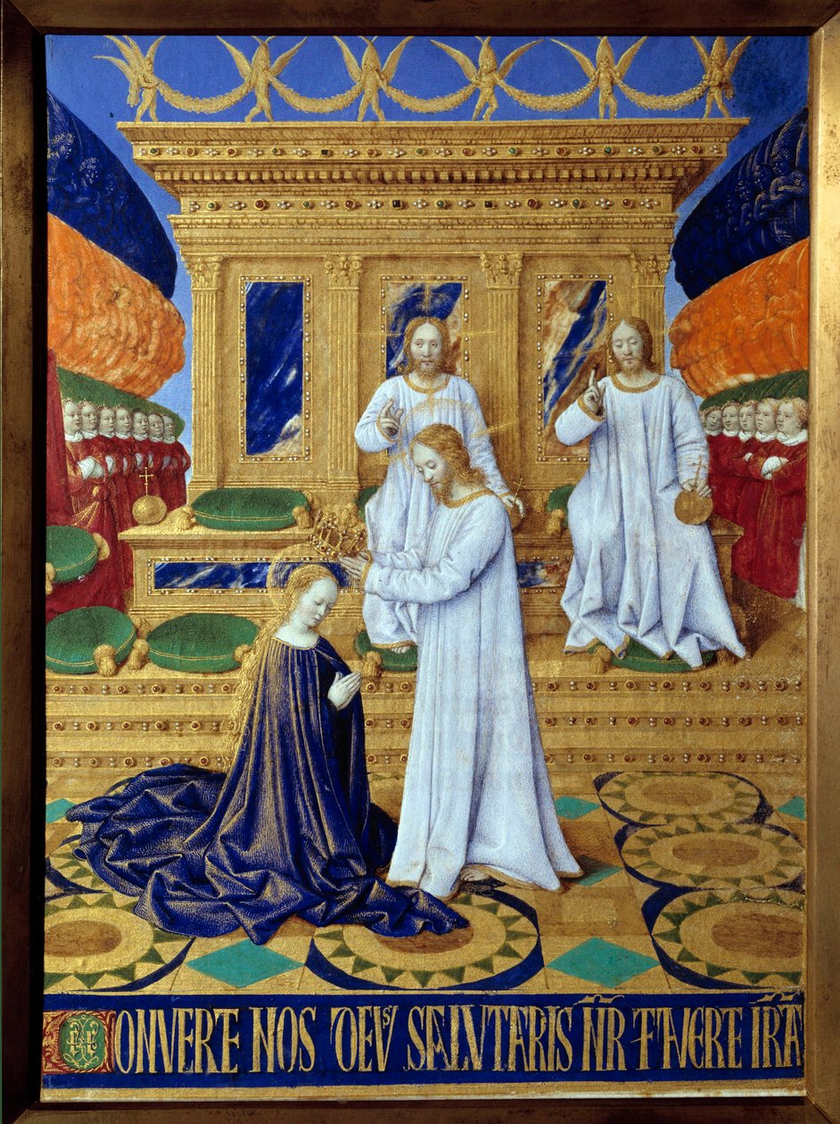 Pienoisneitsyen kruunaus Jean Fouquet