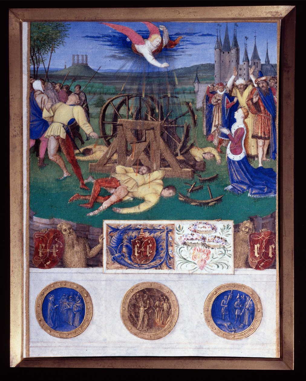 Katariina Aleksandrialaisen marttyyrius Pienoiskuva Jean Fouquet