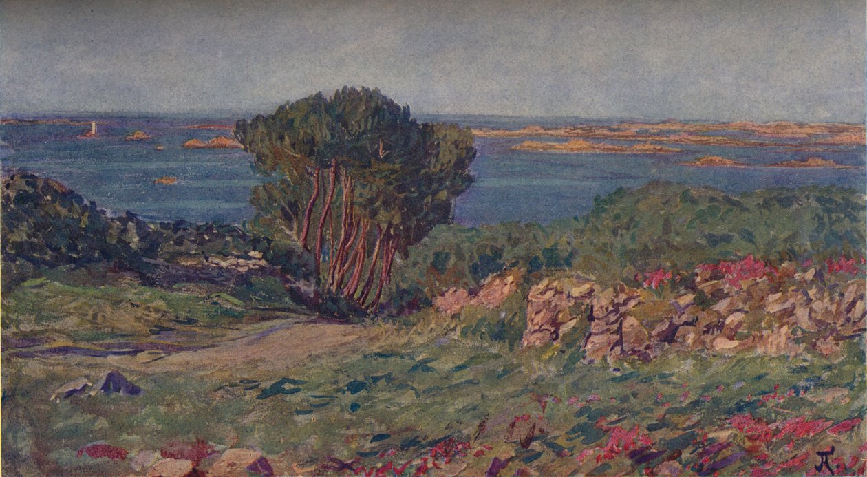 Paysage De Bretegne, c1900, 1905 tekijältä Jean Francis Auburtin