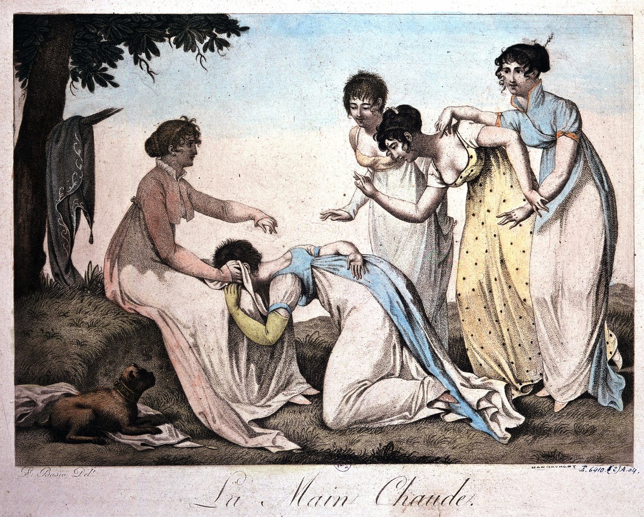 Tyttöjen peli: Hot Hand by Bosio v. 1820 tekijältä Jean Francois Bosio