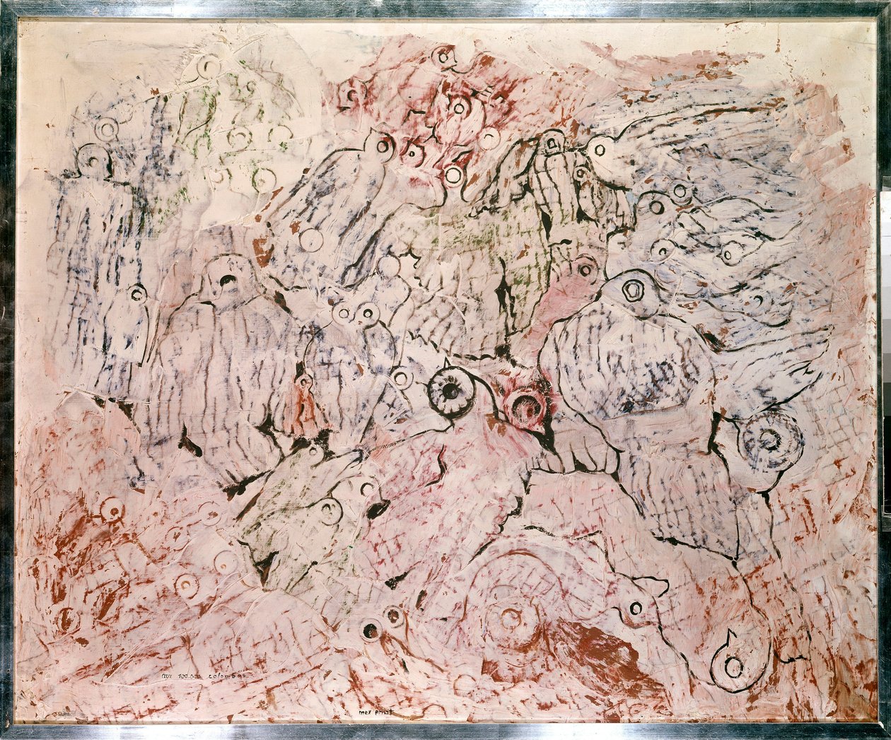 Max Ernstin maalaus 100 000 kyyhkyseen (1891 - 1976) tekijältä Jean Francois Garneray