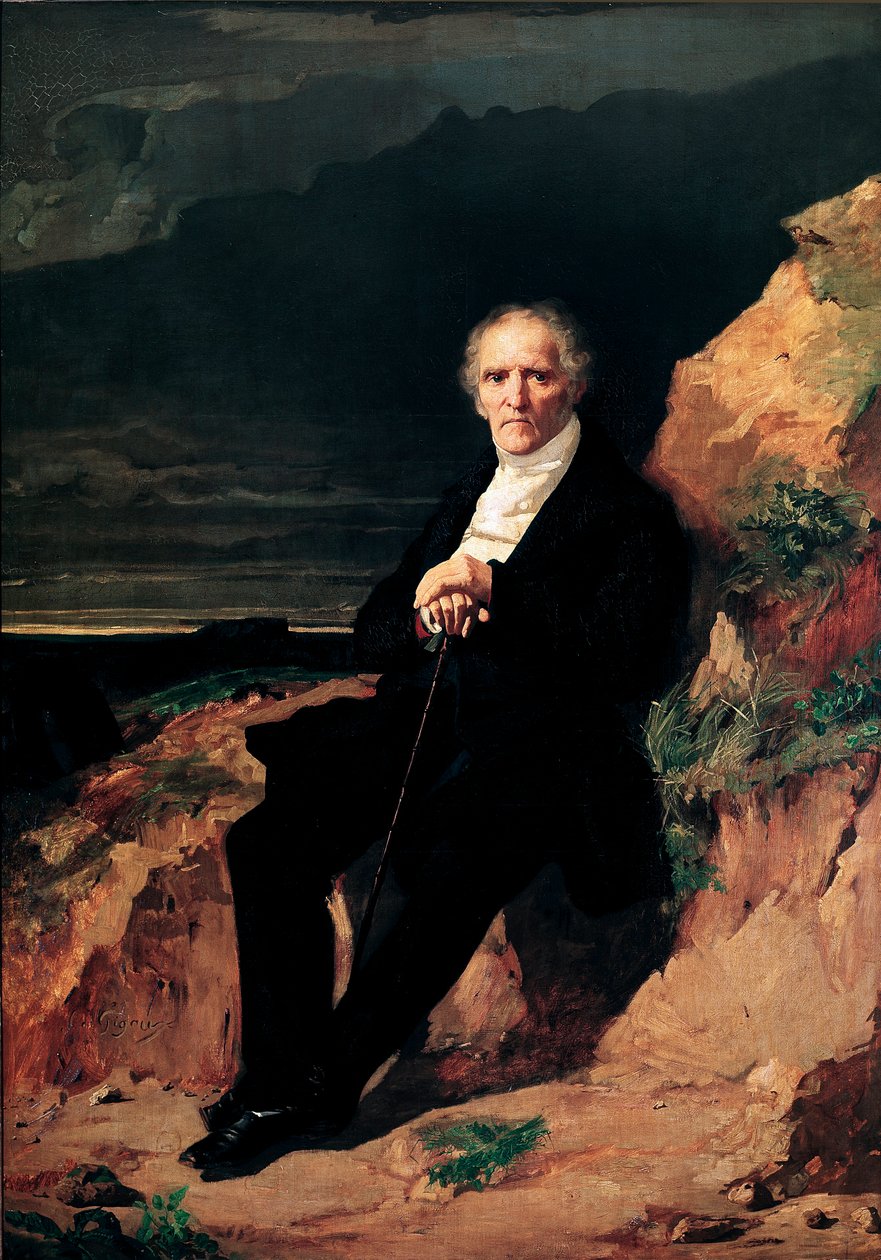 Muotokuva ranskalaisesta taloustieteilijästä ja filosofista Charles Fourierista (1772-1837) Jean Gigoux