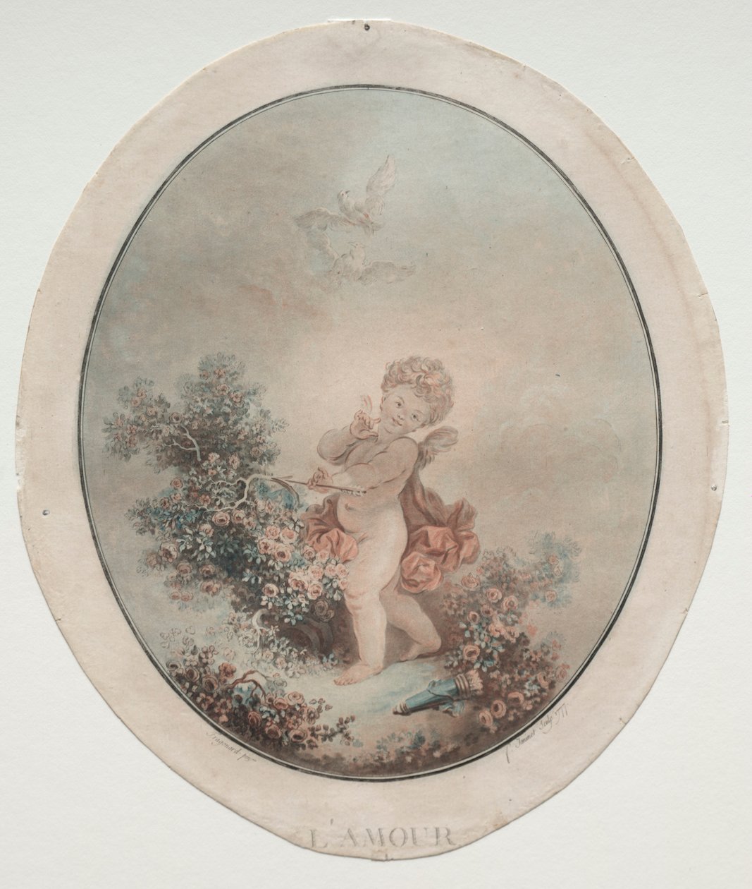 Amor, 1777. tekijältä Jean Francois Janinet