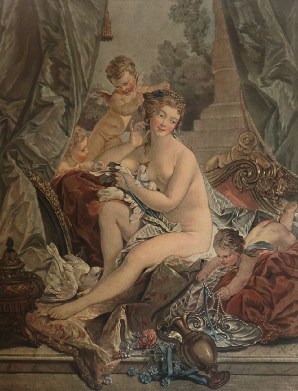Venuksen wc, Venus Bathing, 1783, 1913 tekijältä Jean Francois Janinet