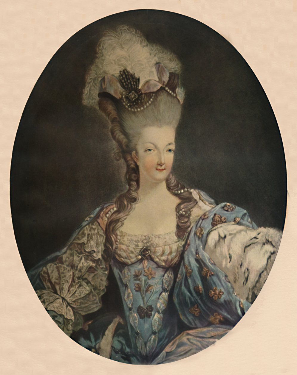 Marie Antoinette, Ranskan kuningatar, 1777, 1913 tekijältä Jean Francois Janinet