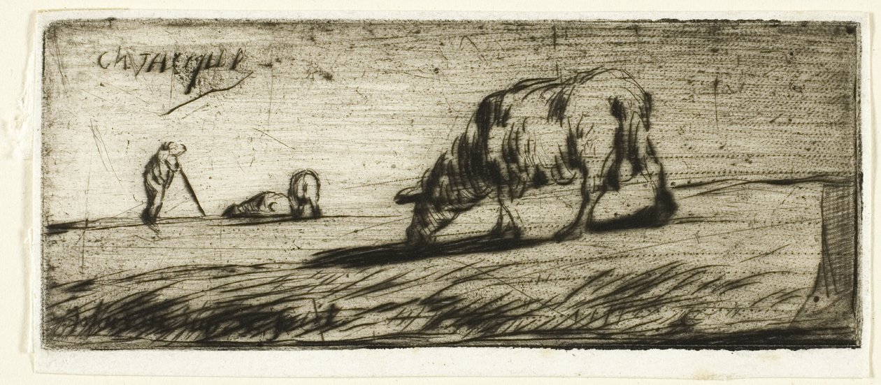 Lammas laiduntamassa tekijältä Jean Francois Millet