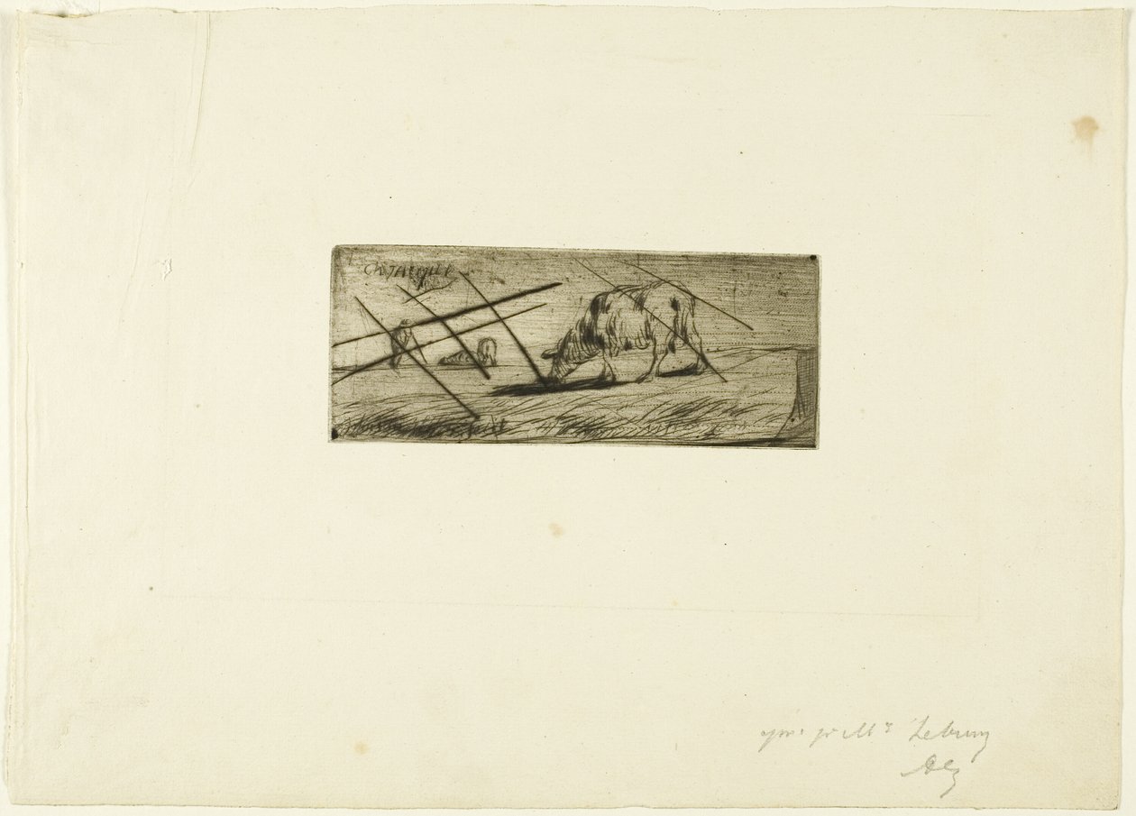 Lammas laiduntamassa tekijältä Jean Francois Millet