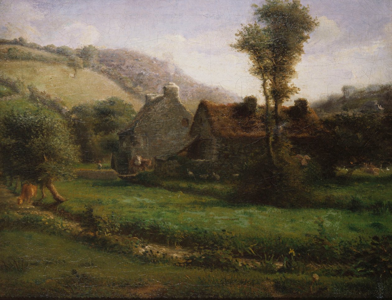 Mökki maisemassa, n.1871 tekijältä Jean Francois Millet