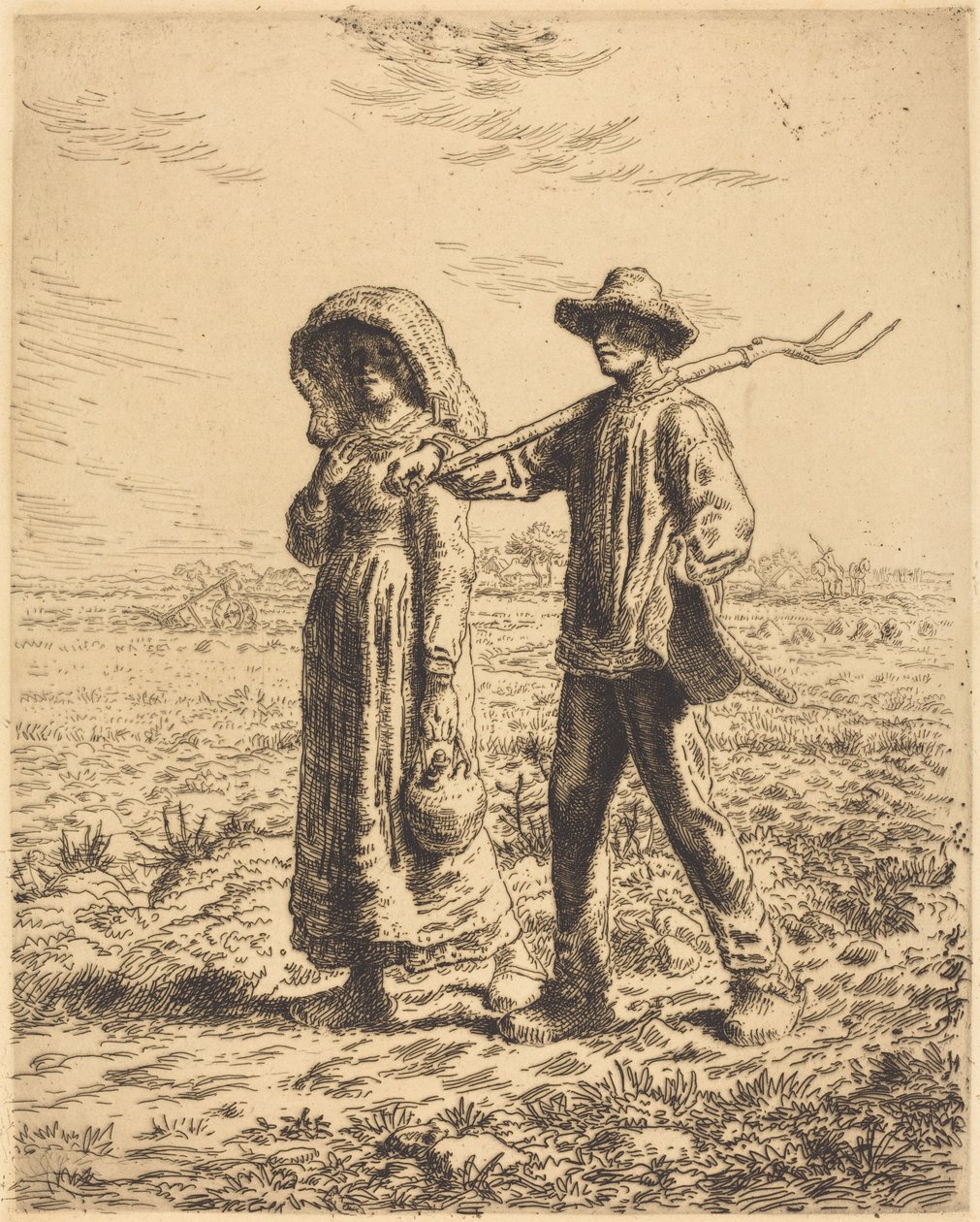 Lähtö töihin tekijältä Jean Francois Millet