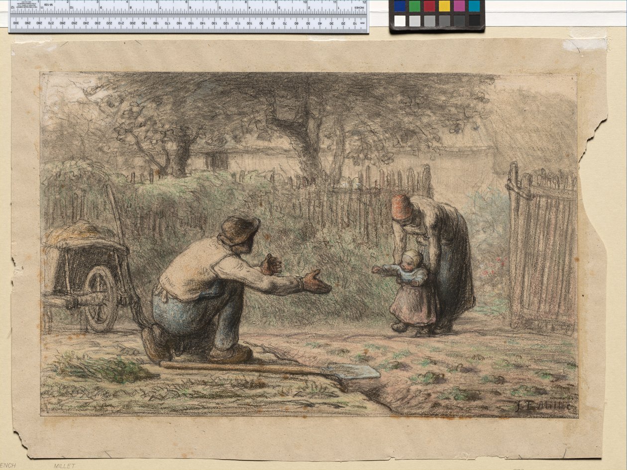 First Steps, n. 1858-66 tekijältä Jean Francois Millet