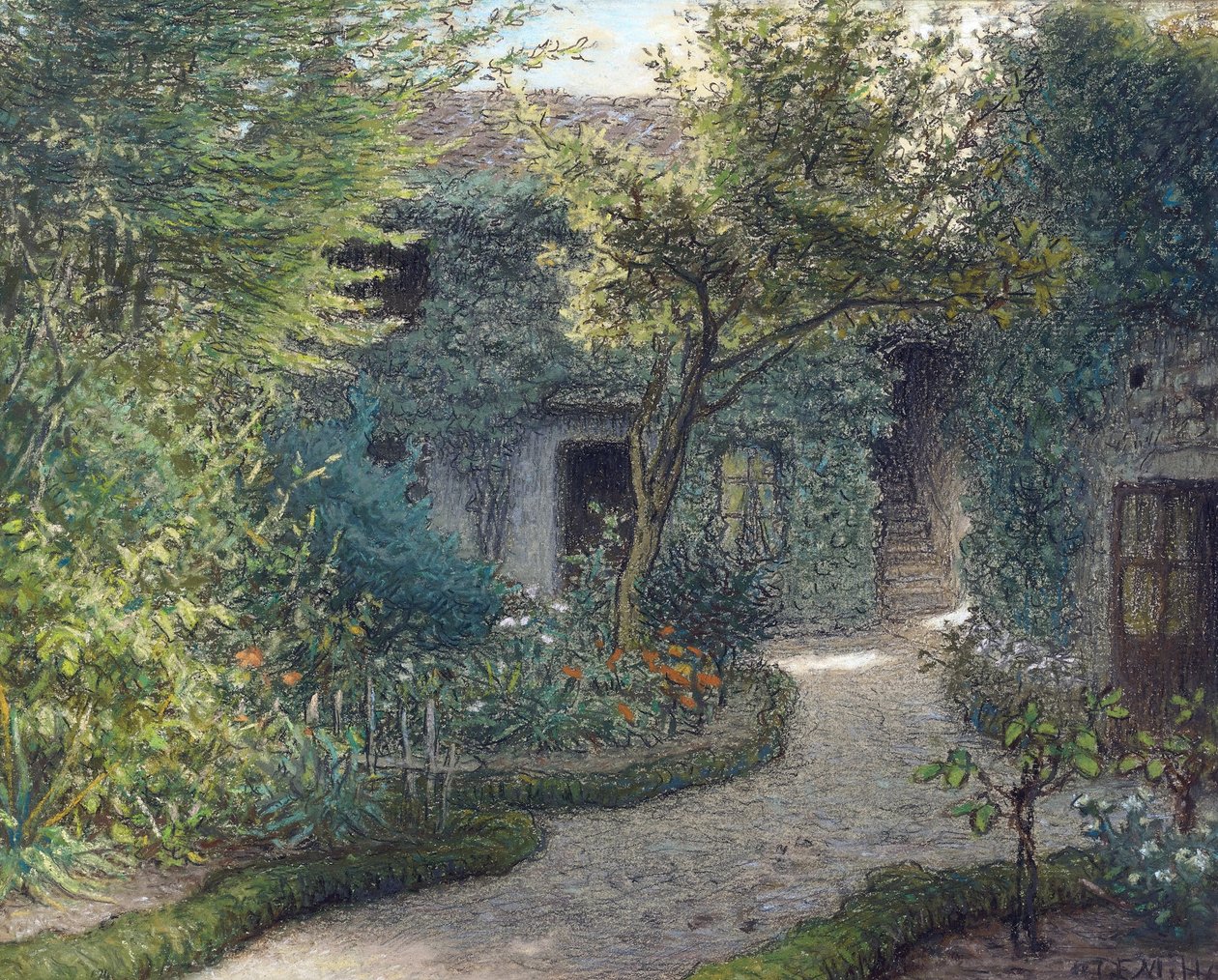 ""Theodore Rousseaun (1812-1867) talo Barbizonissa"" (Theodore Rousseaun talo Barbizonissa) Jean Francois