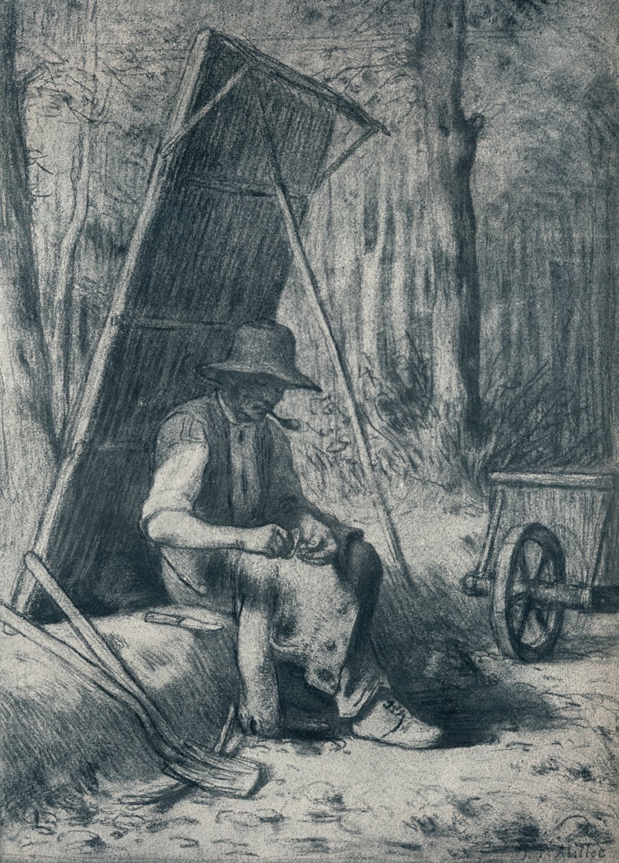 Le Cantonnier, Road-Mender, 1800-luku tekijältä Jean Francois Millet