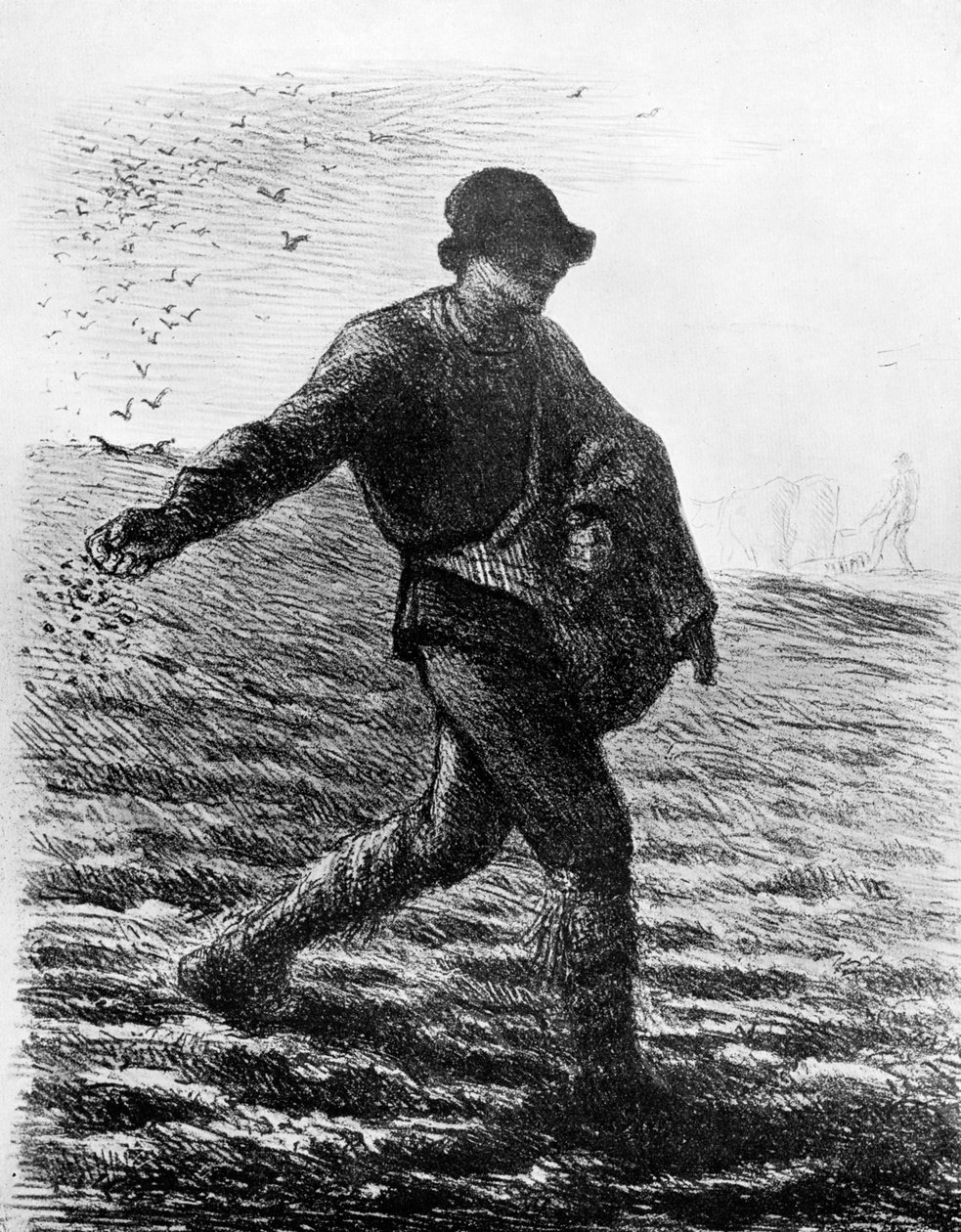 Kylväjä, 1850, 1913. tekijältä Jean Francois Millet