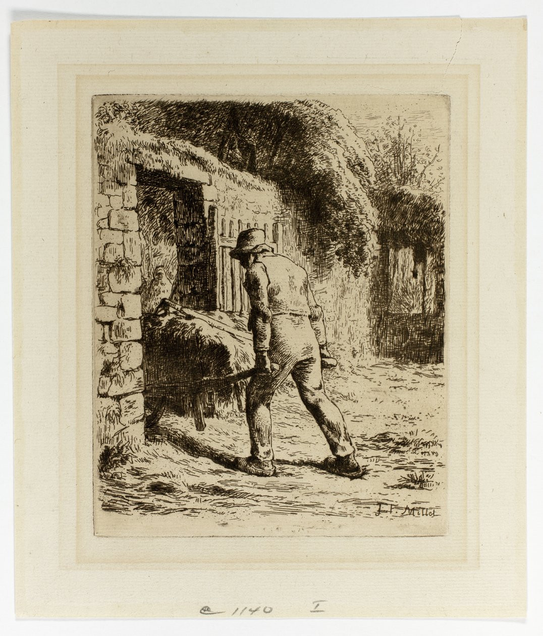 Talonpoika kottikärryllä tekijältä Jean Francois Millet