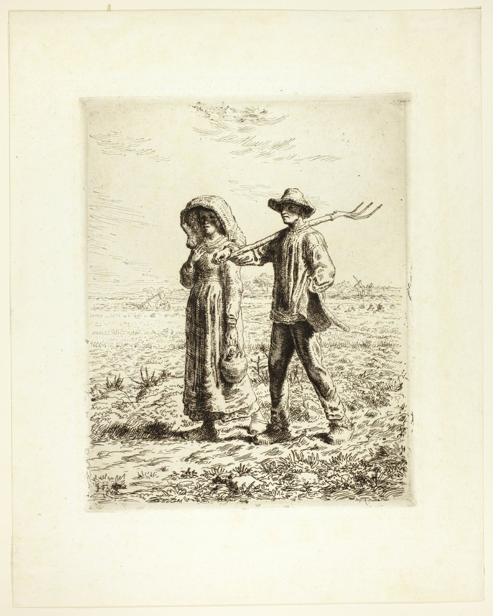 Talonpojat töihin tekijältä Jean Francois Millet