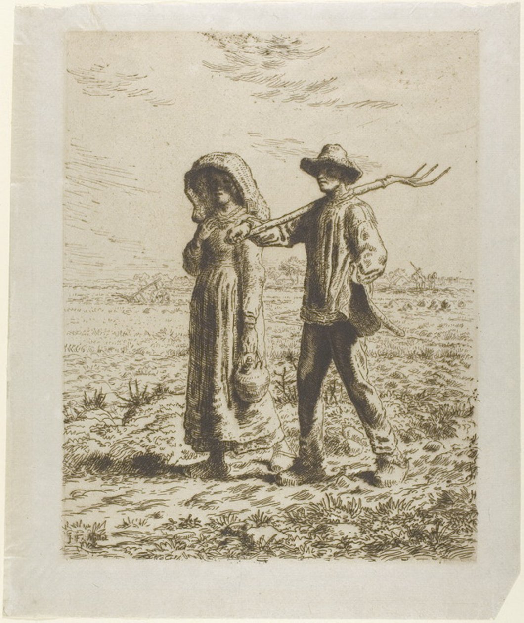 Talonpojat töihin tekijältä Jean Francois Millet