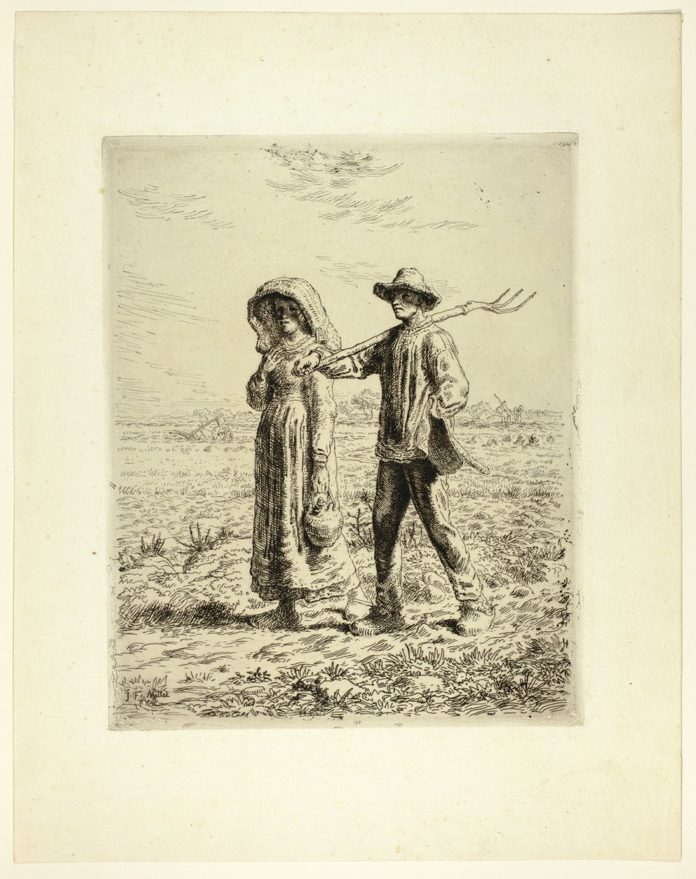 Talonpojat töihin tekijältä Jean Francois Millet